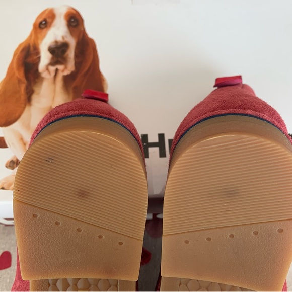 Hush Puppies Red Suede Ankle Boots Size 10 Wide - Style CYRA CATELYN - Picture 8 of 11